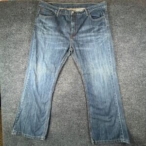 Levi's 527 Bootcut Jeans Mens 42x29 Blue Denim‎ Cotton Slim Fit Medium Wash